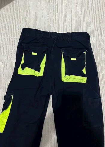 Siyah Neon Detaylı Erkek Streetwear Pantolon - Görsel 4