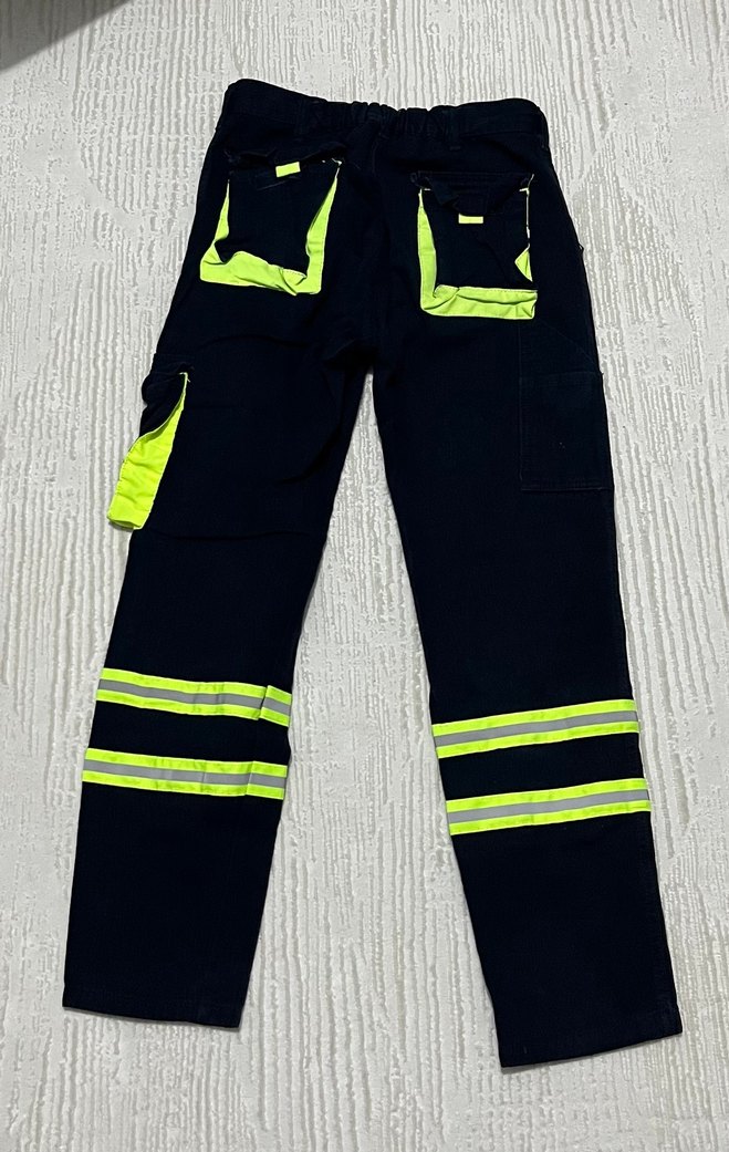 Siyah Neon Detaylı Erkek Streetwear Pantolon - Görsel 2