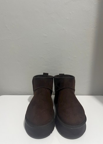 Kahverengi Süet Kadın Dolgu Topuk Bot - Görsel 2