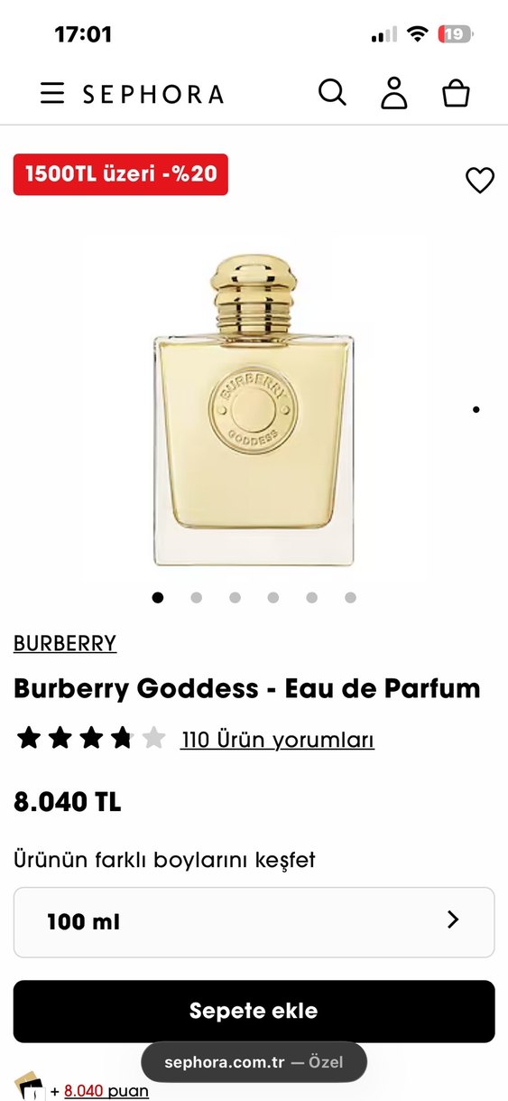 Burberry Goddess Parfüm 100 ml - Görsel 5