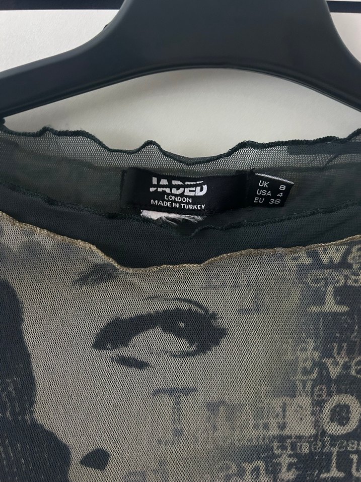 Grunge Uzun Kollu Bluz - Görsel 2