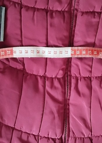 Bordo Kemerli Kadın Midi Kışlık Mont - Görsel 4