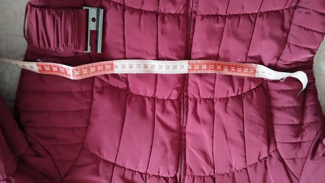 Bordo Kemerli Kadın Midi Kışlık Mont - Görsel 4