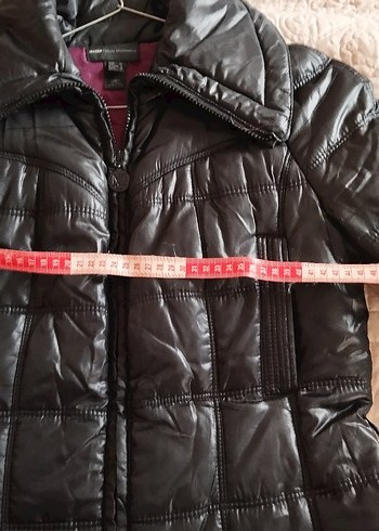 Siyah Mango Kadın Kışlık Mont, - Görsel 5