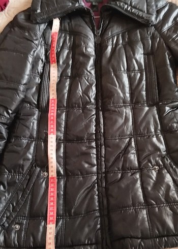 Siyah Mango Kadın Kışlık Mont, - Görsel 7