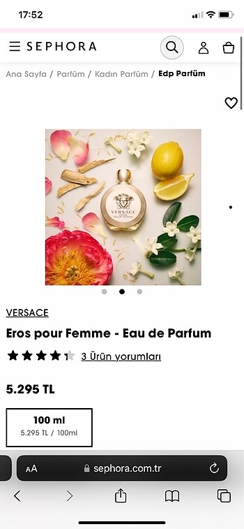 Versace Versace eros pour femme