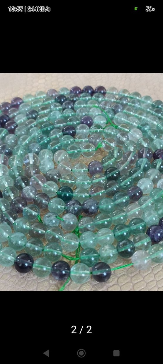 Doğal Filorit Taşıdır 8 MM - Görsel 2