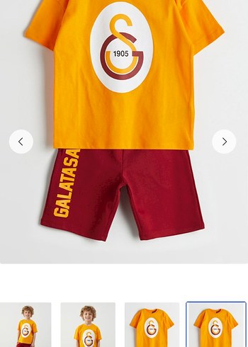 Lc waikiki Galatasaray Baskılı Erkek Çocuk Şortlu Takım