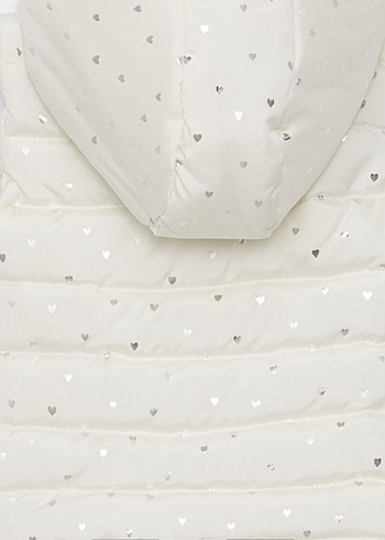 Lcw Kız Çocuk ekru şişme  Kapitone Yelek Fermuarlı - Görsel 2