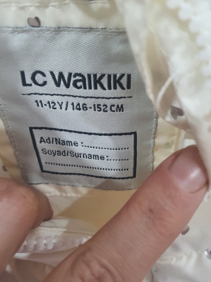 Lcw Kız Çocuk ekru şişme  Kapitone Yelek Fermuarlı - Görsel 5