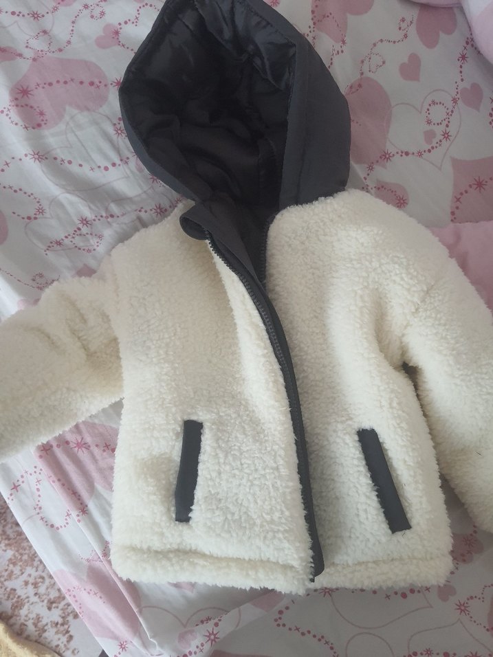 Defacto Erkek Bebek Ekru Kürklü Mont - Görsel 4