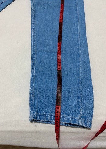 34 Beden mavi Renk Mom jean Mavi Midi Boy Kadın Denim Jean