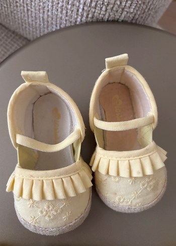 Sarı Nakışlı Bohem Kız Bebek İlk Adım Ayakkabısı - Görsel 4