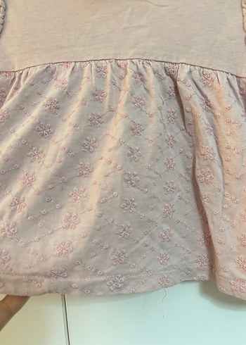 Kız Çocuk Pembe Nakışlı Uzun Kollu bluz - Görsel 2