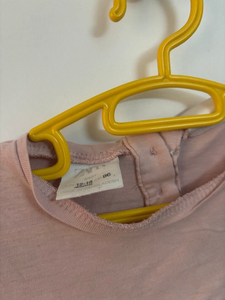 Kız Çocuk Pembe Nakışlı Uzun Kollu bluz - Görsel 3