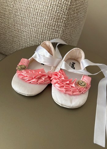 Pembe Fırfırlı Kız Çocuk Bale Ayakkabısı - Görsel 3