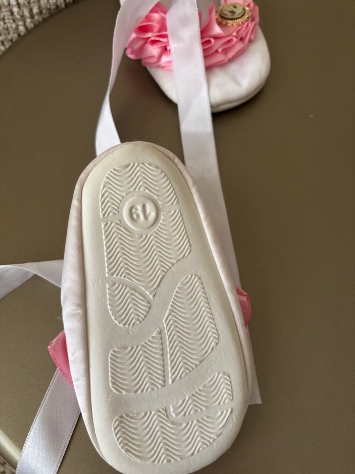 Pembe Fırfırlı Kız Çocuk Bale Ayakkabısı - Görsel 4