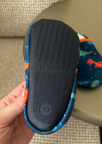 Erkek Bebek Baskılı Mavi Ev Ayakkabısı - Görsel 4