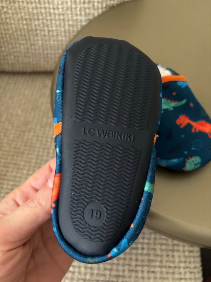 Erkek Bebek Baskılı Mavi Ev Ayakkabısı - Görsel 4