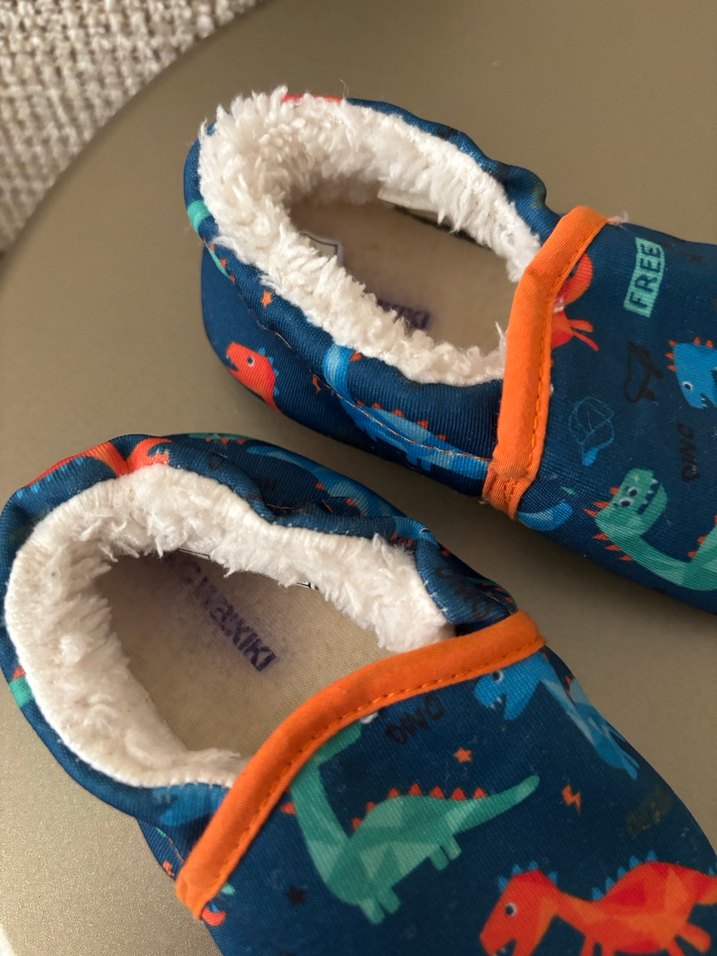 Erkek Bebek Baskılı Mavi Ev Ayakkabısı - Görsel 3