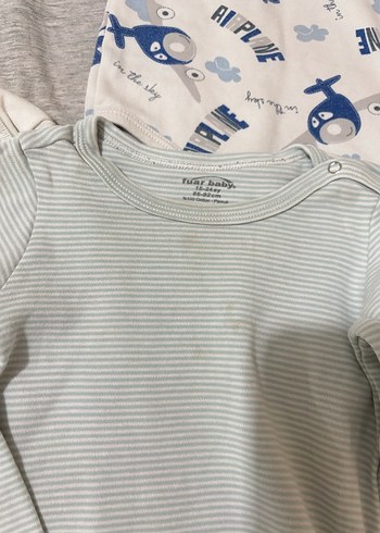 Uzun Kollu Gri Erkek Bebek Body - Görsel 2