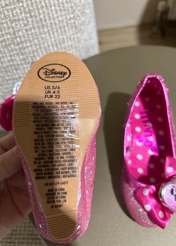 Kız Çocuk topuklu Pullu Pembe Babet - Görsel 5