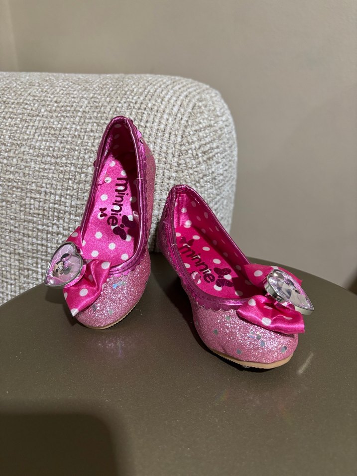 Kız Çocuk topuklu Pullu Pembe Babet - Görsel 3