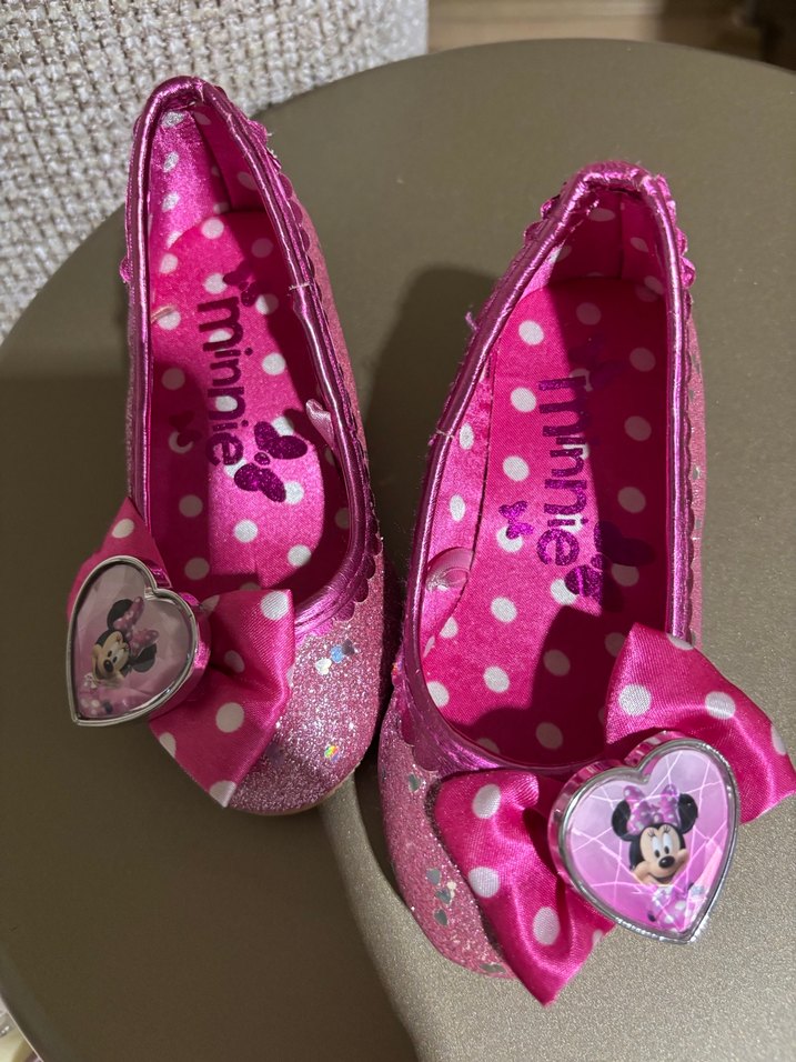 Kız Çocuk topuklu Pullu Pembe Babet - Görsel 4