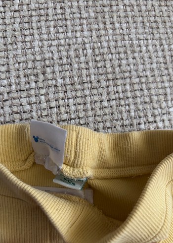 Sarı Düğmeli Kız Çocuk Tayt - Görsel 4