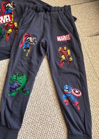 Marvel Baskılı Gri Erkek Çocuk Eşofman Takımı - Görsel 2