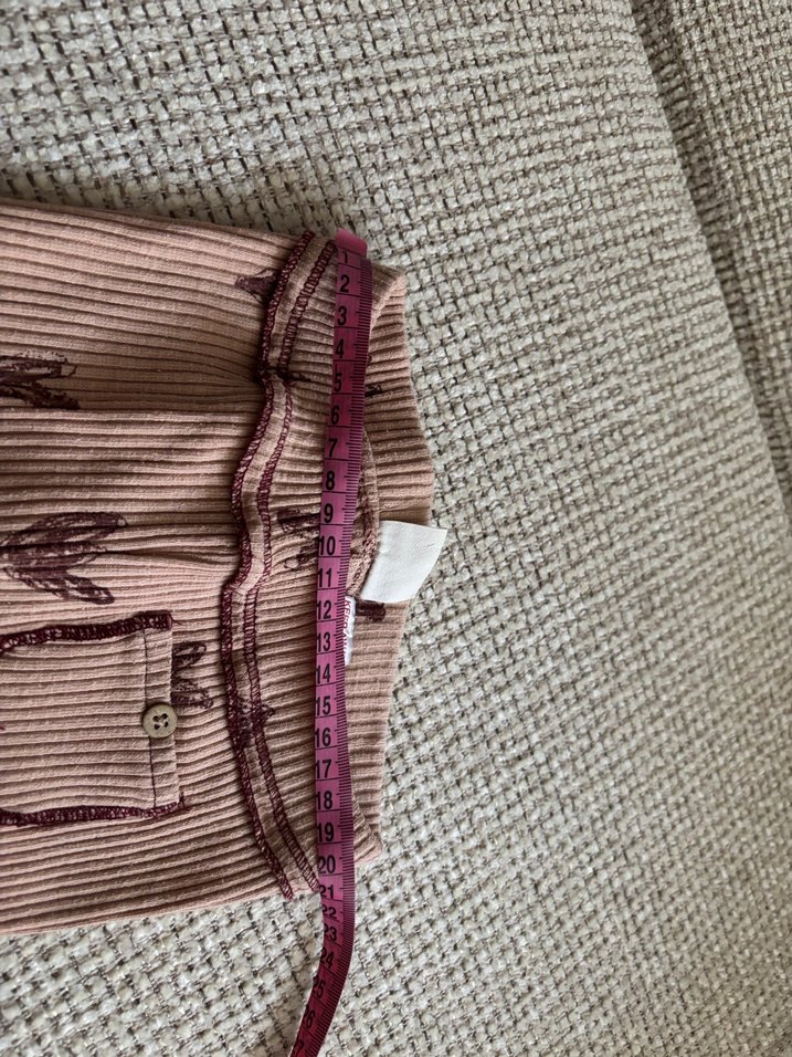 Nakışlı Kahverengi Kız Çocuk Tayt - Görsel 5