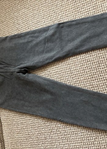 Kız Çocuk Gri Denim Tayt - Görsel 2