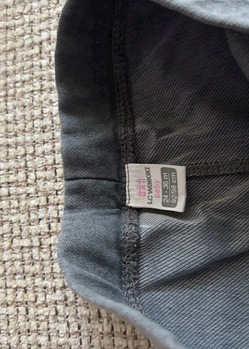 Kız Çocuk Gri Denim Tayt - Görsel 4