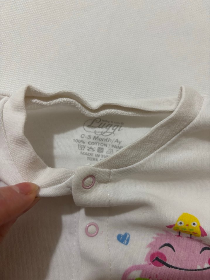 Renkli Baskılı Uzun Kollu Bebek Kıyafet Takımı - Görsel 4