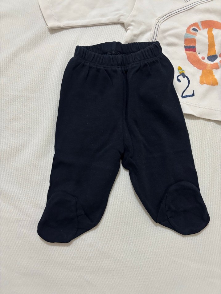 Beyaz Aslan Baskılı Erkek Bebek Takımı - Görsel 2