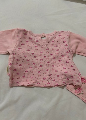 Pembe Nakışlı Dantelli Bebek Kız Takımı - Görsel 6