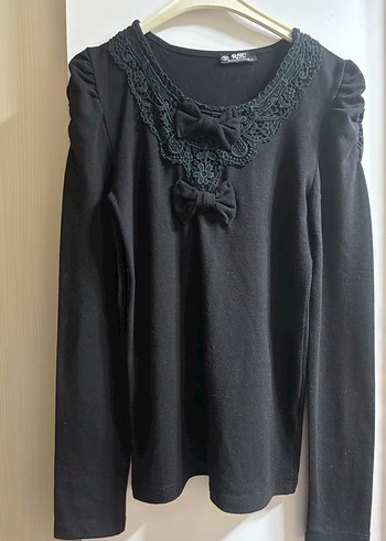 Siyah Dantel Detaylı Kadın Bluz - Görsel 6