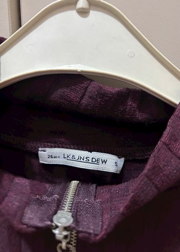 Mor Yarım Fermuarlı Uzun Kollu Kadın Kazak - Görsel 4