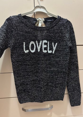 Gri Örgü Kadın Triko Kazak - Görsel 2