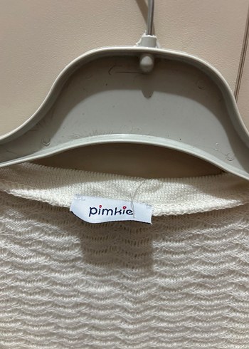 Kısa Kollu Düğmeli Beyaz Mini Hırka - Görsel 3