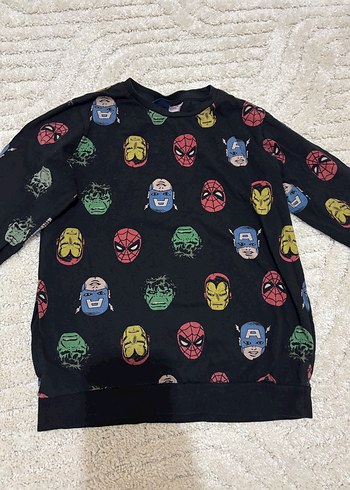 Gri Erkek Sweatshirt, Uzun Kollu, Baskılı - Görsel 6