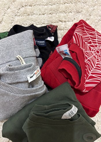 Gri Erkek Sweatshirt, Uzun Kollu, Baskılı - Görsel 8