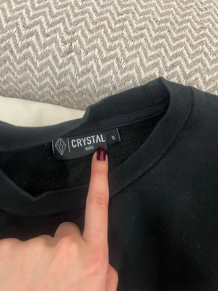 Siyah Erkek Oversize Sweatshirt - Görsel 2