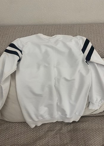 Beyaz Pamuklu Erkek Kazak - Görsel 2