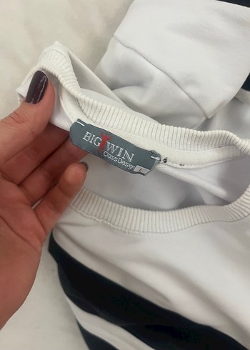 Beyaz Pamuklu Erkek Kazak - Ana görsel