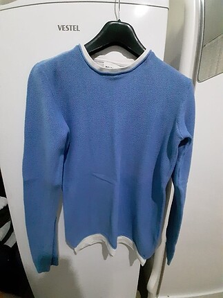 Mavi erkek sweatshirt