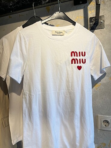 Miu miu beyaz tişört