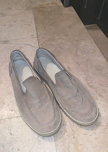 Bej Gri Süet Erkek Loafer Ayakkabı - Görsel 4