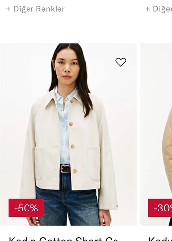 Tommy Hilfiger Ekru Trenckot