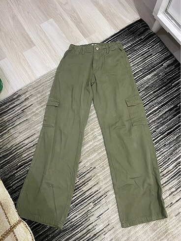 Düşük bel kargo pantolon